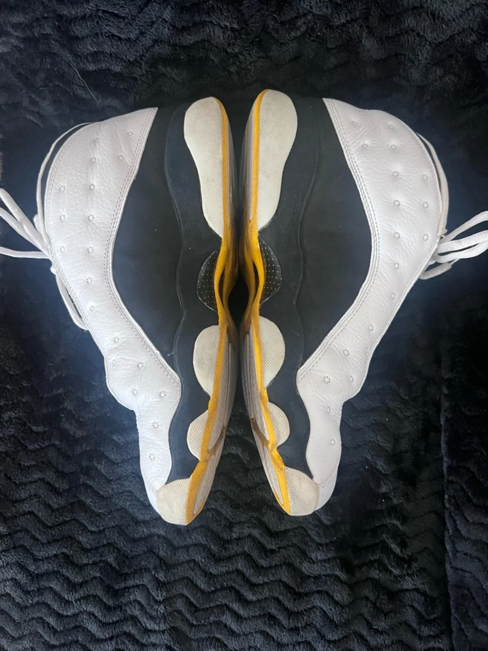 VTG 2005 Nike Air Jordan 13 Retro Low Wht Varsity Maize 310810-104 W/ Box Sz 8.5